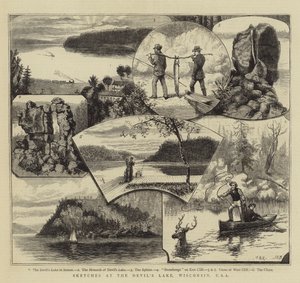 Croquis au lac du Diable, Wisconsin, USA - Walter William May